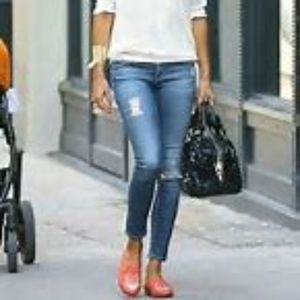 Ag Jean Distressed Skinny Legging Ankle 